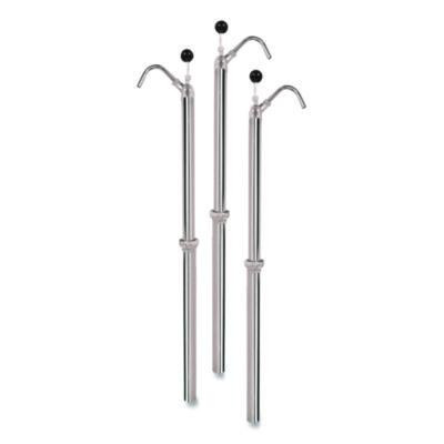 Bottle Pump, 22 Oz Output, Steel, 42.5" Tall, Chrome, 6/Carton