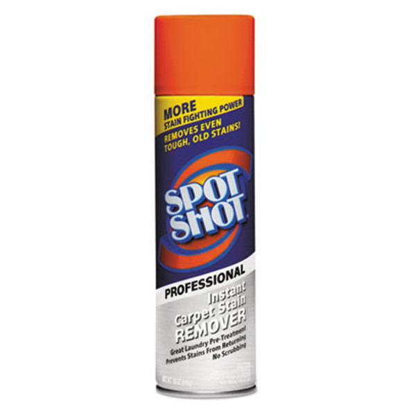 Spot Shot Professional Instant Carpet Stain Remover, 18 Oz Aerosol Spray, 12/Carton