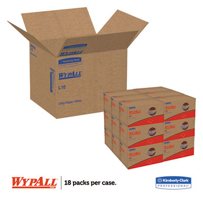 L10 Sani-Prep Dairy Towels, Pop-Up Box, 1-Ply,  9 x 10.5, White, 110/Pack, 18 Packs/Carton