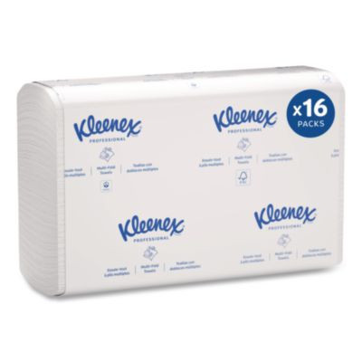 Multi-Fold Paper Towels, 1-Ply, 9.2 x 9.4, White, 150/Pack, 16 Packs/Carton