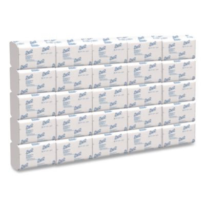 Pro Scottfold Towels, 1-Ply, 9.4 x 12.4, White, 175 Towels/Pack, 25 Packs/Carton