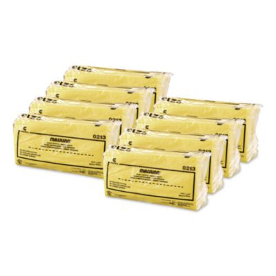 Masslinn Dust Cloths, 1-Ply, 16 x 24, Unscented, Yellow, 50/Pack, 8 Packs/Carton