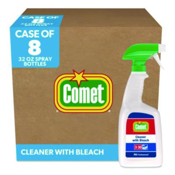 Cleaner With Bleach, 32 Oz Bottles, 8 Bottles And 2 Trigger Sprayers/Carton