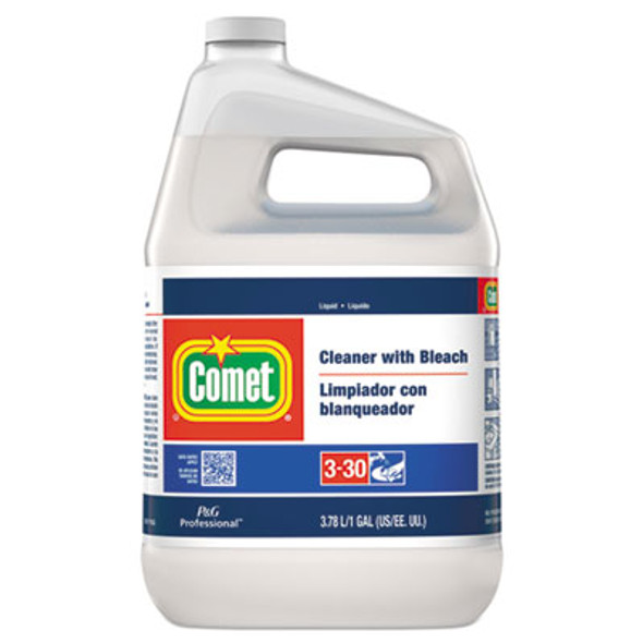 Cleaner With Bleach, Liquid, (3) 1 Gal Bottle, (1) Empty Bottle, (1) Trigger Sprayer/Carton