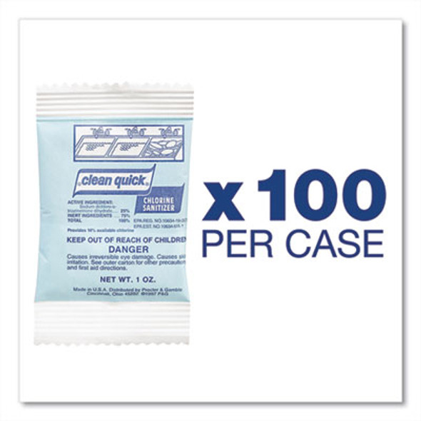 Powdered Chlorine-Based Sanitizer, 1 Oz Pack, 100/Carton