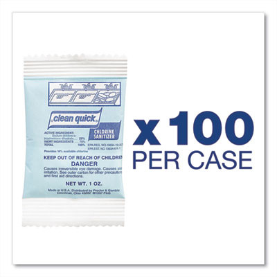 Powdered Chlorine-Based Sanitizer, 1 Oz Pack, 100/Carton