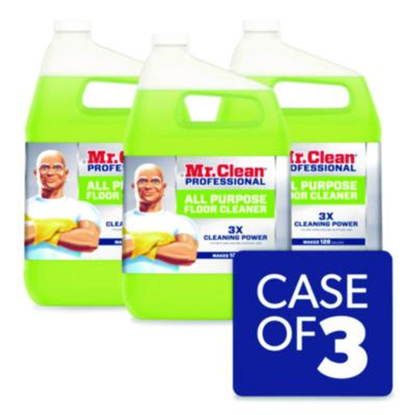 Finished Floor Cleaner, Lemon Scent, 1 Gal Bottle, 3/Carton