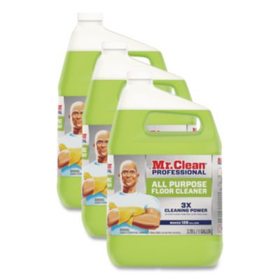 Finished Floor Cleaner, Lemon Scent, 1 Gal Bottle, 3/Carton