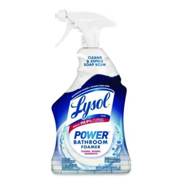 Disinfectant Power Bathroom Foamer, Liquid, Atlantic Fresh, 32 Oz Spray Bottle