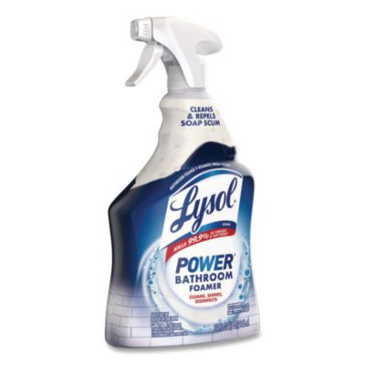 Disinfectant Power Bathroom Foamer, Liquid, Atlantic Fresh Scent, 32 Oz Spray Bottle