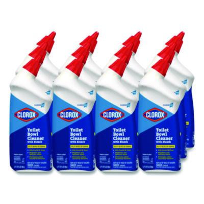 Clorox Pro Toilet Bowl Cleaner With Bleach, Fresh Scent, 24 Oz Bottle, 12/Carton