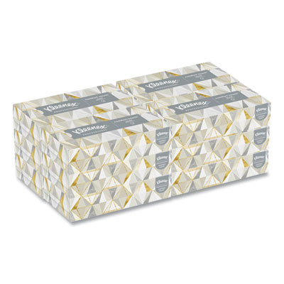White Facial Tissue For Business, 2-Ply, 125 Sheets/Box, 12 Boxes/Carton