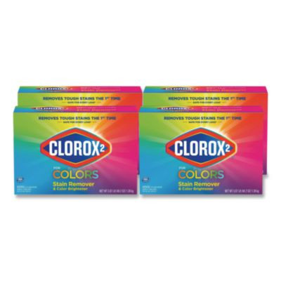 For Colors Stain Remover And Color Brightener Powder, Original, 49.2 Oz Box, 4/Carton