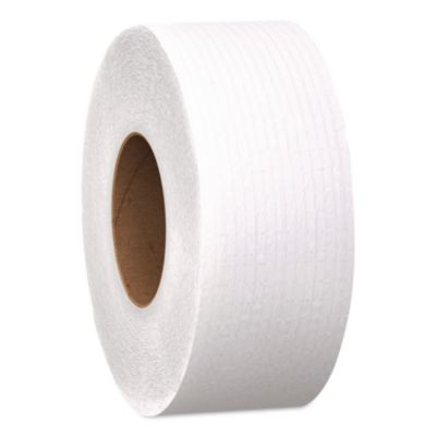 Essential Jrt Jumbo Roll Bathroom Tissue, Septic Safe, 2-Ply, 3.55" x 1,000 Ft, White, 4 Rolls/Carton