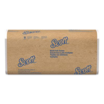 Multi-Fold Towels, Absorbency Pockets, 1-Ply, 9.2 x 9.4, White, 250 Sheets/Pack, 12 Packs/Carton
