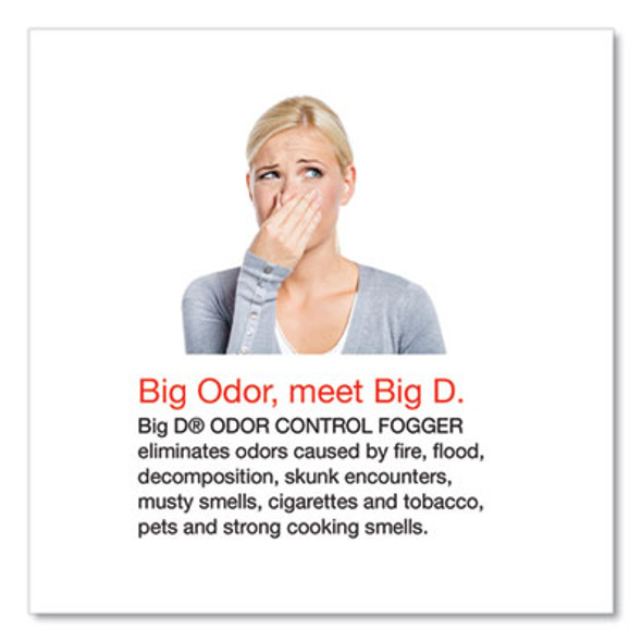 Odor Control Fogger, Original Scent, 5 Oz Aerosol Spray, 12/Carton