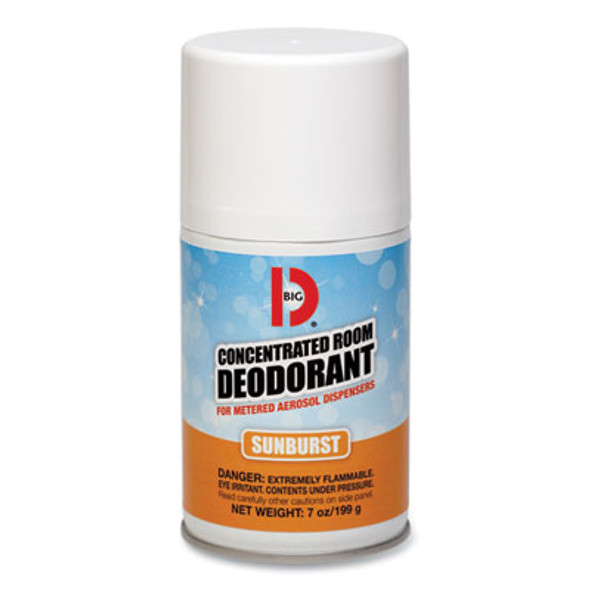 Metered Concentrated Room Deodorant, Sunburst Scent, 7 Oz Aerosol Spray, 12/Carton
