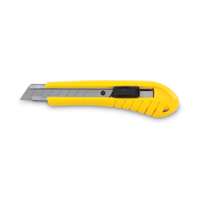 Standard Snap-Off Knife, 18 Mm Blade, 6.75" Plastic Handle, Yellow