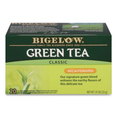 Decaffeinated Green Tea, Green Decaf, 0.34 Lbs, 28/Box