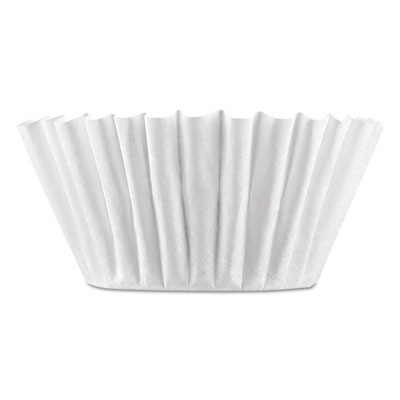 Coffee Filters, 8 To 12 Cup Size, Flat Bottom, 100/Pack, 12 Packs/Carton