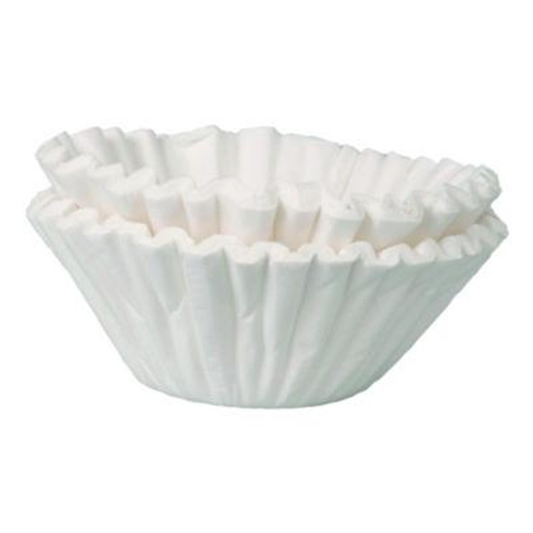 Flat Bottom Coffee Filters, 12 Cup Size, 250/Pack, 12 Packs/Carton