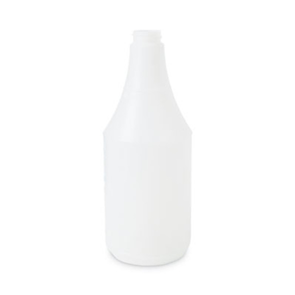 Embossed Plastic Spray Bottle, 24 Oz, Clear, 24/Carton
