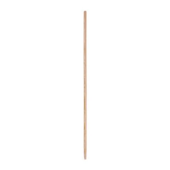 Tapered End Broom Handle, Lacquered Hardwood, 1.13" Dia x 54", Natural