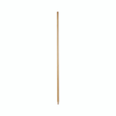 Heavy-Duty Threaded End Lacquered Hardwood Broom Handle, 1.13" Dia x 60", Natural