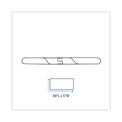 Clip-On Dust Mop Frame, 60 x 5, Zinc Plated, Black