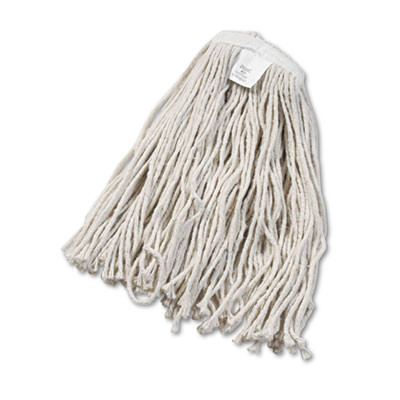 Cut-End Wet Mop Head, Cotton, #20, White