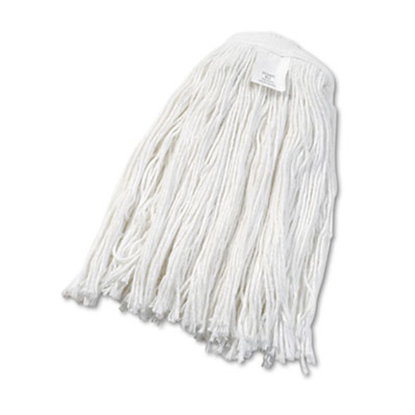Cut-End Wet Mop Head, Rayon, #24, White