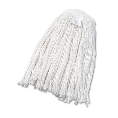 Cut-End Wet Mop Head, Rayon, #24, White
