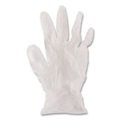 General Purpose Vinyl Gloves, Powder-Free, Large, 2.6 Mil Thick, 13" Long, Clear, 100/Box