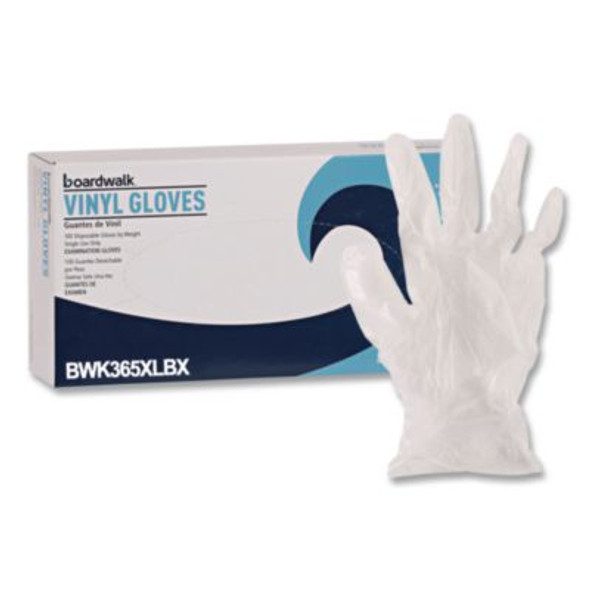 General Purpose Vinyl Gloves, Powder-Free, X-Large, 2.6 Mil Thick, 9.5" Long, Clear, 100/Box