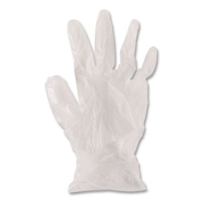 General Purpose Vinyl Gloves, Powder-Free, X-Large, 2.6 Mil Thick, 9.5" Long, Clear, 100/Box