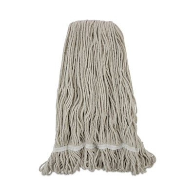 Pro Loop Web/Tailband Wet Mop Head, Cotton, 24 Oz., White