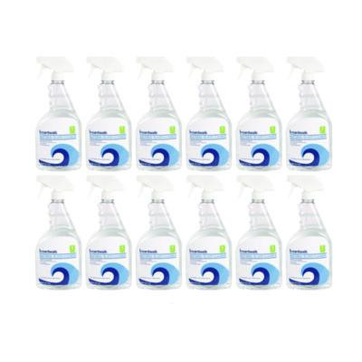 Natural Glass Cleaner, Unscented, 32 Oz Trigger Spray Bottle, 12/Carton