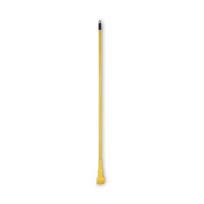 Plastic Jaws Mop Handle For 5" Wide Mop Heads, 1" Dia x 60", Yellow