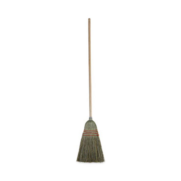 Mixed Fiber Maid Broom, Mixed Fiber Bristles, 55" Overall Length, Natural