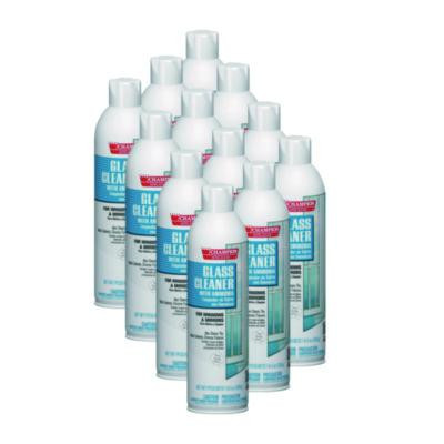 Champion Sprayon Glass Cleaner With Ammonia, 19 Oz Aerosol Spray, 12/Carton