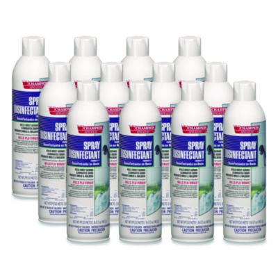 Champion Sprayon Spray Disinfectant, Unscented, 16.5 Oz Aerosol Spray, 12/Carton