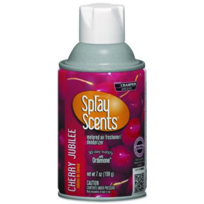 Champion Sprayon Sprayscents Metered Air Freshener Refill, Cherry Jubilee, 7 Oz Aerosol Spray, 12/Carton