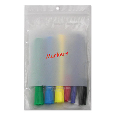 Write-On Poly Bags, 2 Mil, 5" X 8", Clear, 1,000/Carton