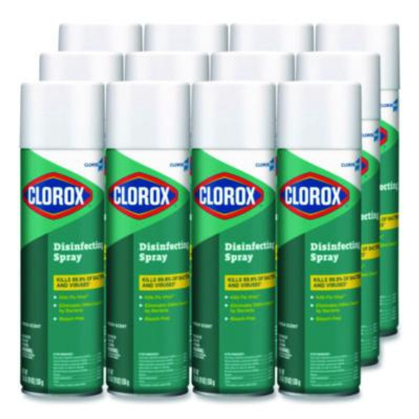 Cloroxpro Disinfecting Spray, Fresh, 19 Oz Aerosol Spray, 12/Carton