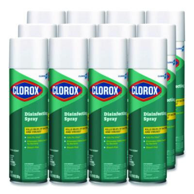 Cloroxpro Disinfecting Spray, Fresh, 19 Oz Aerosol Spray, 12/Carton