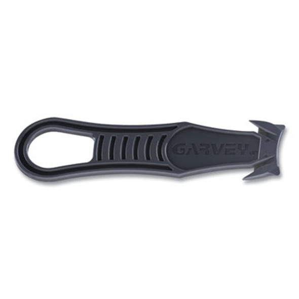 Safety Cutter Box Cutter Knife With Double Shielded Blade, 4" Plastic Handle, Black, 5/Pack
