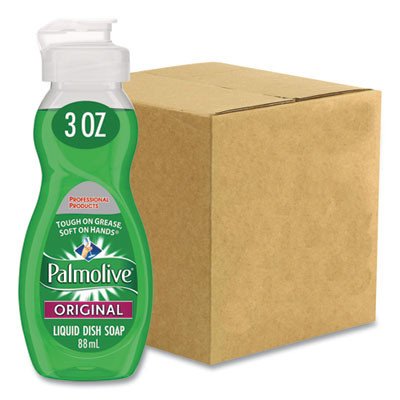 Dish Soap Liquid, Original Scent, 3 Oz Bottle, 72/Carton