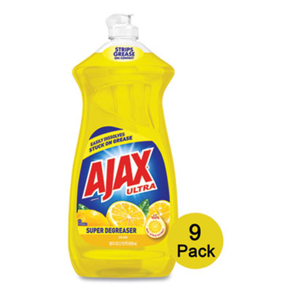 Dish Detergent, Lemon Scent, 28 Oz Bottle, 9/Carton