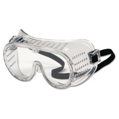 Basic Impact Goggles, Direct Venting, Otg, Clear Lens, Clear Frame, 36/Box