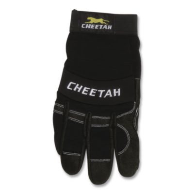 Cheetah 935Ch Gloves, En388: 2X21, 10" Long, X-Large, Black, Pair